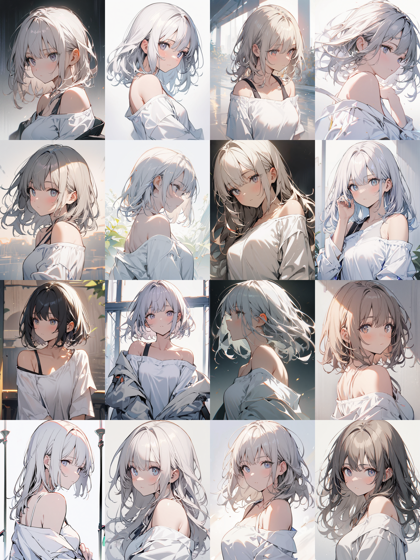 トップス (上半身の服) のネックライン、首周りのデザインのプロンプト:画像27