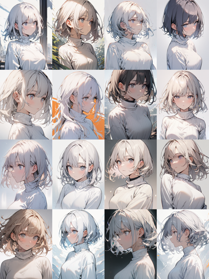 トップス (上半身の服) のネックライン、首周りのデザインのプロンプト:画像8