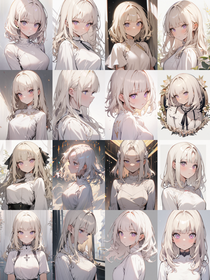 トップス (上半身の服) のネックライン、首周りのデザインのプロンプト:画像31