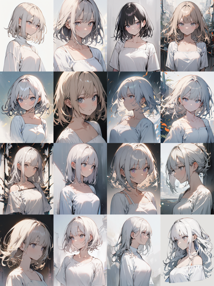 トップス (上半身の服) のネックライン、首周りのデザインのプロンプト:画像20