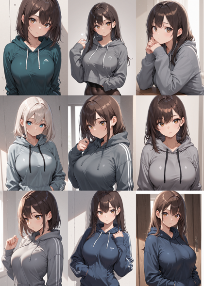 Nova Anime XL v14.0 - シャツで胸の谷間部分にしわができないようにするプロンプト、画像生成結果:画像10