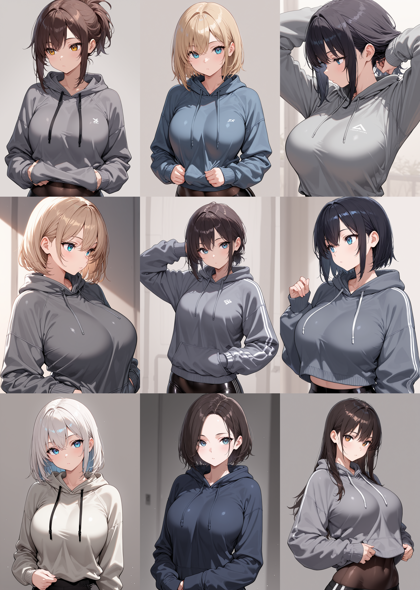 WAI-illustrious-SDXL v15.0 - シャツで胸の谷間部分にしわができないようにするプロンプト、画像生成結果:画像9