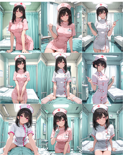 Alcai Anime Haven - Awakening v3.0 - ナース服、看護師のキャラクターを表現するプロンプト、画像生成結果:画像11