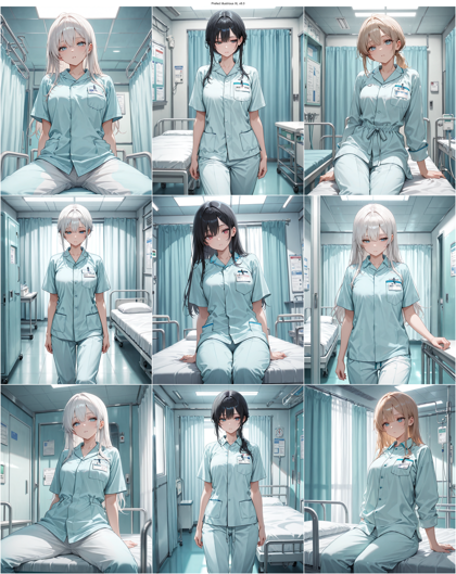 Prefect illustrious XL v8.0 - ナース服、看護師のキャラクターを表現するプロンプト、画像生成結果:画像15
