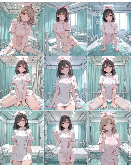 RIN Flanime Illustrious v3.0 - ナース服、看護師のキャラクターを表現するプロンプト、画像生成結果:画像12
