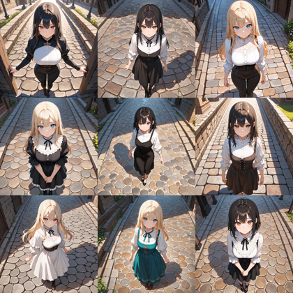 Prefect Illustrious v3.0 - 俯瞰、上から見下ろした視点でキャラクターを表現するプロンプト、画像生成結果:画像4