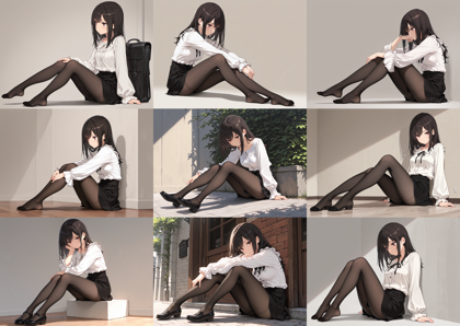 AlcAI - AnimeHaven Awakening - v30 - パンティストッキング (パンスト) を表現するプロンプト、画像生成結果:画像7