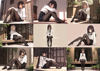 Hakushi Mix v1.41 - パンティストッキング (パンスト) を表現するプロンプト、画像生成結果:画像8