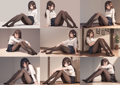 HDA Rainbow Illus v1.7new - パンティストッキング (パンスト) を表現するプロンプト、画像生成結果:画像9