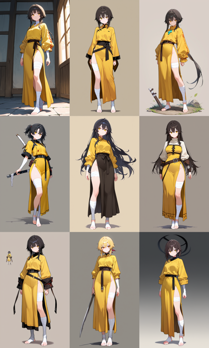 WAI-NSFW-illustrious-SDXL v15.0 - 包帯で巻かれたコスチュームを表現するプロンプト、画像生成結果:画像4