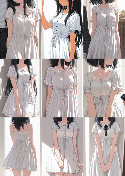 HakushiMix v1.3 - 顔を描画しない、顔の一部のみを描画する、体のみを生成するプロンプトと画像生成結果:画像4