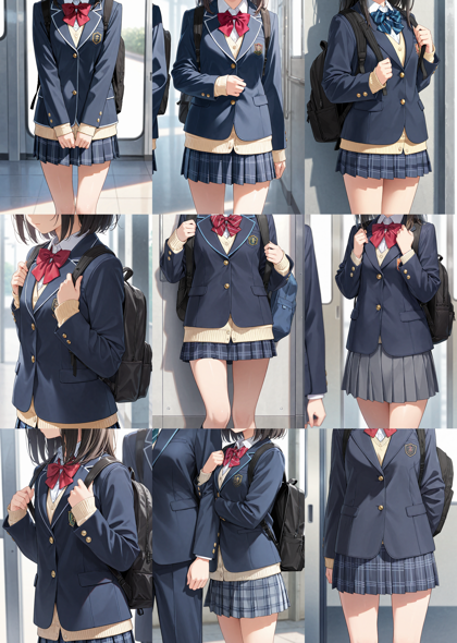 Nova Anime XL v9.0 - 顔を描画しない、顔の一部のみを描画するプロンプトと画像生成結果:画像3