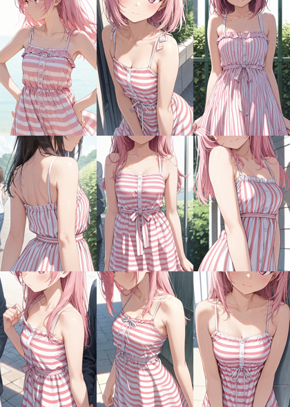 Nova Anime XL v9.0 - 顔を描画しない、顔の一部のみを描画するプロンプトと画像生成結果:画像6