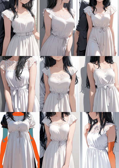 Stein Illustrious v13 - 顔を描画しない、顔の一部のみを描画する、体のみを生成するプロンプトと画像生成結果:画像6