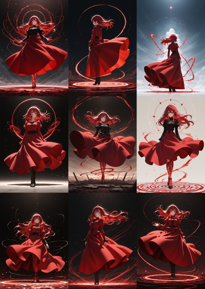 Plant Milk Walnut - 縦のひだのないスカート、プリーツのないスカートを表現するプロンプト、画像生成結果:画像4