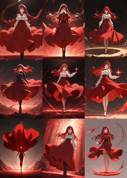 WAI-illustrious-SDXL v15.0 - 縦のひだのないスカート、プリーツのないスカートを表現するプロンプト、画像生成結果:画像1