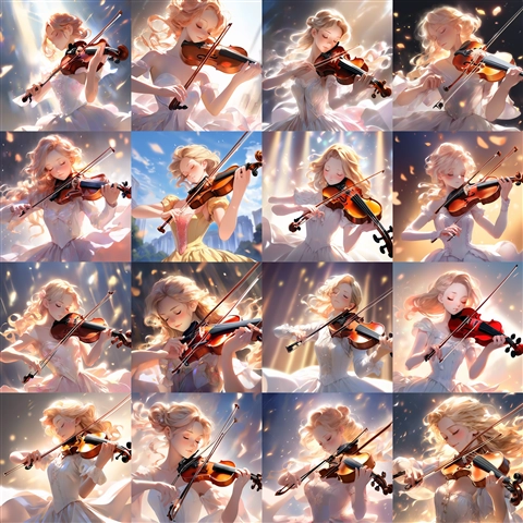 バイオリンを弾くプロンプト・画像生成結果:画像17