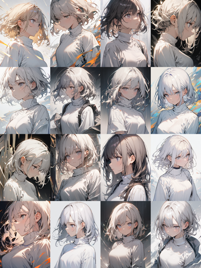 キャラクターの衣装の胸元が開かないようにするプロンプト:画像4
