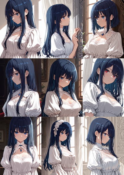 Hakushi Mix v1.41 - 肩の部分が膨らんでいる袖を表現するプロンプト、画像生成結果:画像6