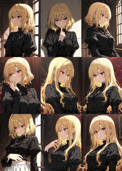 Hakushi Mix v1.41 - 肩の部分が膨らんでいる袖を表現するプロンプト、画像生成結果:画像12