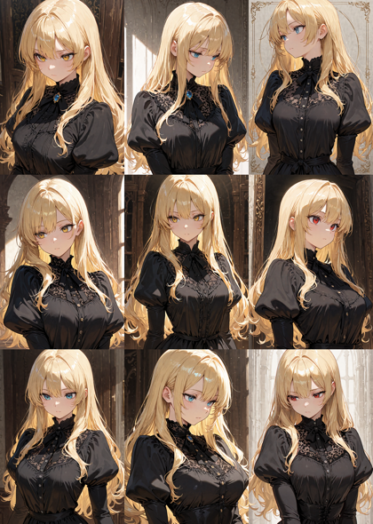 Nova Anime XL v12.5 - 肩の部分が膨らんでいる袖を表現するプロンプト、画像生成結果:画像8