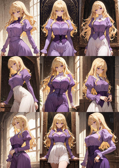 Nova Anime XL v12.5 - 肩の部分が膨らんでいる袖を表現するプロンプト、画像生成結果:画像16