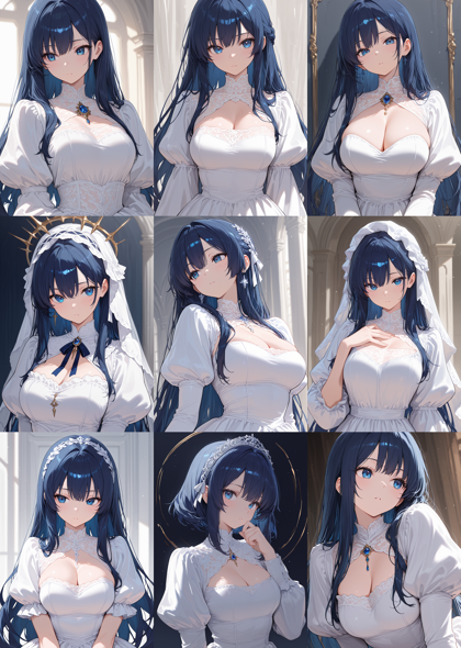 WAI-illustrious-SDXL v15.0 - 肩の部分が膨らんでいる袖を表現するプロンプト、画像生成結果:画像1