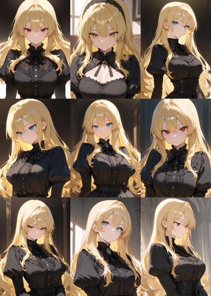 WAI-illustrious-SDXL v15.0 - 肩の部分が膨らんでいる袖を表現するプロンプト、画像生成結果:画像7