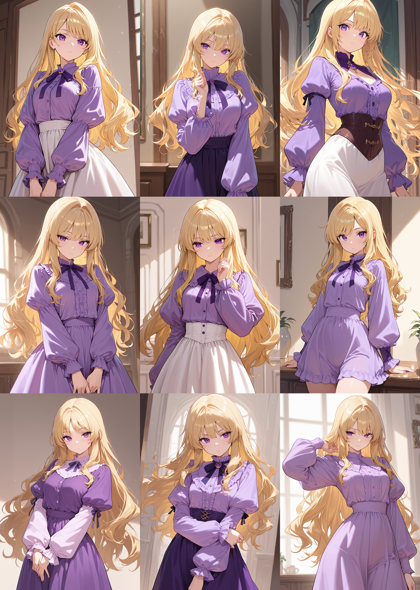 WAI-illustrious-SDXL v15.0 - 肩の部分が膨らんでいる袖を表現するプロンプト、画像生成結果:画像13