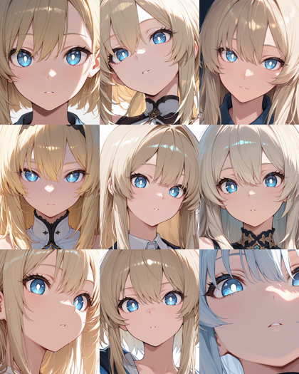 WAI-NSFW-Illustrious v15.0 - 瞳孔を白色にする表現、目の色と瞳孔の色を異なる色にするプロンプト、画像生成結果:画像1