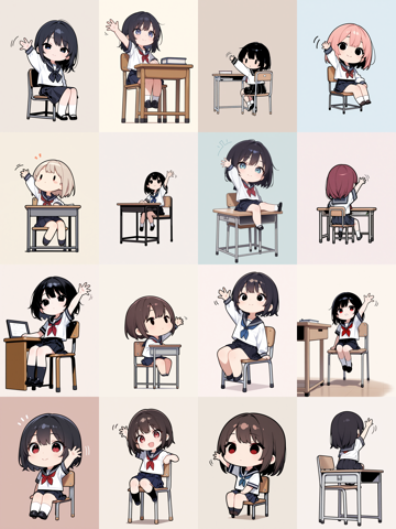 WAI-NSFW-Illustrious v12.0 - 挙手をするポーズのプロンプト・画像生成結果:画像2