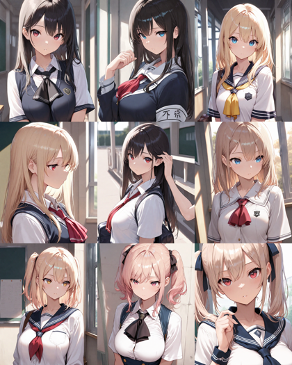 WAI-NSFW-Illustrious v15.0 - 制服やドレスの胸元のリボン、ネクタイの形状を表現するプロンプト、画像生成結果:画像10
