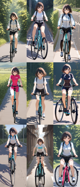 WAI-NSFW-Illustrious v15.0 - 自転車に乗るプロンプト、画像生成結果:画像13