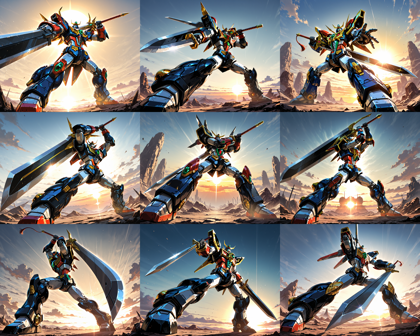 AlcAI - AnimeHaven Awakening - v30 - ロボットがかっこよく立つシーンを表現するプロンプト、画像生成結果:画像11