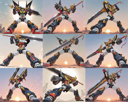 RIN Anim8Draw v2.0 - ロボットがかっこよく立つシーンを表現するプロンプト、画像生成結果:画像13