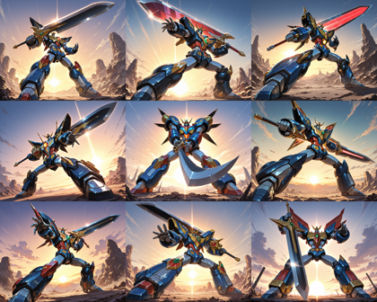 ANTI-NOVA v1.0 - ロボットがかっこよく立つシーンを表現するプロンプト、画像生成結果:画像17