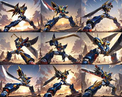 AMIX IL - Async's MIX ILLUSTRIOUS IL N V3.0 - ロボットがかっこよく立つシーンを表現するプロンプト、画像生成結果:画像18