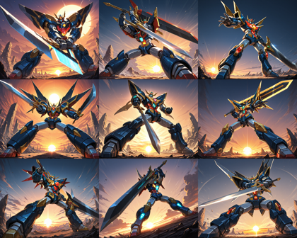 boleromix v7.00 - ロボットがかっこよく立つシーンを表現するプロンプト、画像生成結果:画像22