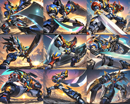 Hadrian Delice SDXL ILL v8.0 - ロボットがかっこよく立つシーンを表現するプロンプト、画像生成結果:画像29