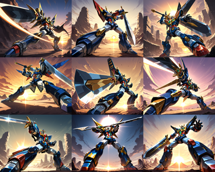 Ikastrious v15.2 - ロボットがかっこよく立つシーンを表現するプロンプト、画像生成結果:画像32