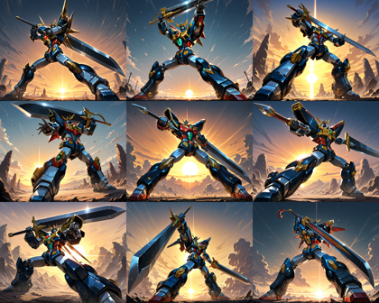 Kodoranime v5.0 - ロボットがかっこよく立つシーンを表現するプロンプト、画像生成結果:画像36