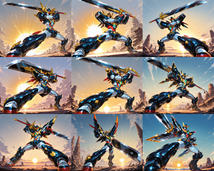 LinenIllustrious v2.0 - ロボットがかっこよく立つシーンを表現するプロンプト、画像生成結果:画像37