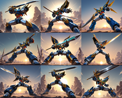 Lumina Mix v1.0 - ロボットがかっこよく立つシーンを表現するプロンプト、画像生成結果:画像39