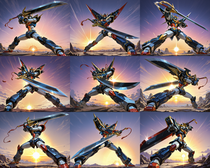 nununu_mix v4.0 - ロボットがかっこよく立つシーンを表現するプロンプト、画像生成結果:画像41