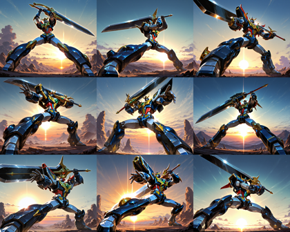 One obsession v18 - ロボットがかっこよく立つシーンを表現するプロンプト、画像生成結果:画像43