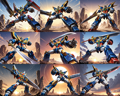 Silence Mix v7.0 - ロボットがかっこよく立つシーンを表現するプロンプト、画像生成結果:画像49