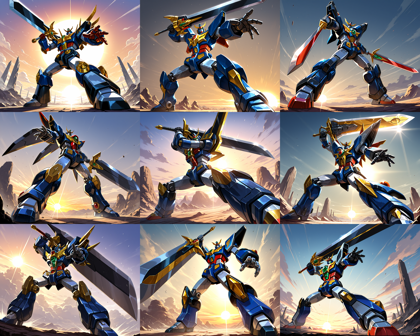 Squizoid v3.0 - ロボットがかっこよく立つシーンを表現するプロンプト、画像生成結果:画像50