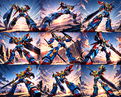 TanemoMix v6 - ロボットがかっこよく立つシーンを表現するプロンプト、画像生成結果:画像52