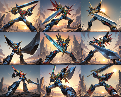 WooMix v1.98 - ロボットがかっこよく立つシーンを表現するプロンプト、画像生成結果:画像55