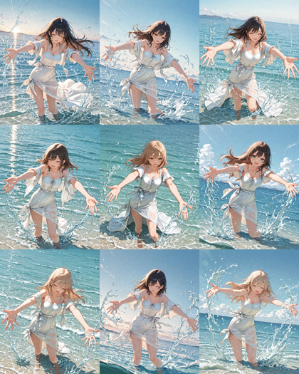 Nova Anime XL v12.0 - スカートをまくり縛るシーンを表現するプロンプト、画像生成結果:画像8